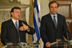 José Manuel Barroso encourage la Grèce